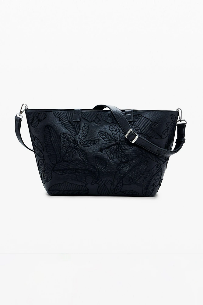 Desigual Women's Large embroidered shopper bag