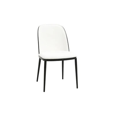 Dining Side Chair with Leather Seat