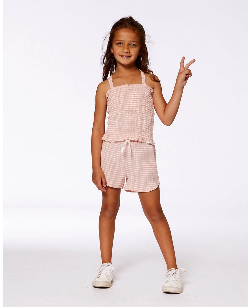 Deux par Toddler Girls Crinkle Short Light Old Pink - Toddler|Child