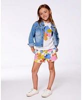 Deux par Deux Big Girls Organic Cotton Tee Fruits On White Background