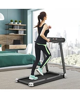 Gymax Electric Folding Treadmill Portable Cardio Running Machine w/ App Control