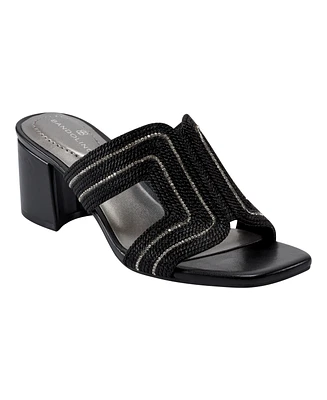 Bandolino Women's Molane Embellished Block Heel Sandals