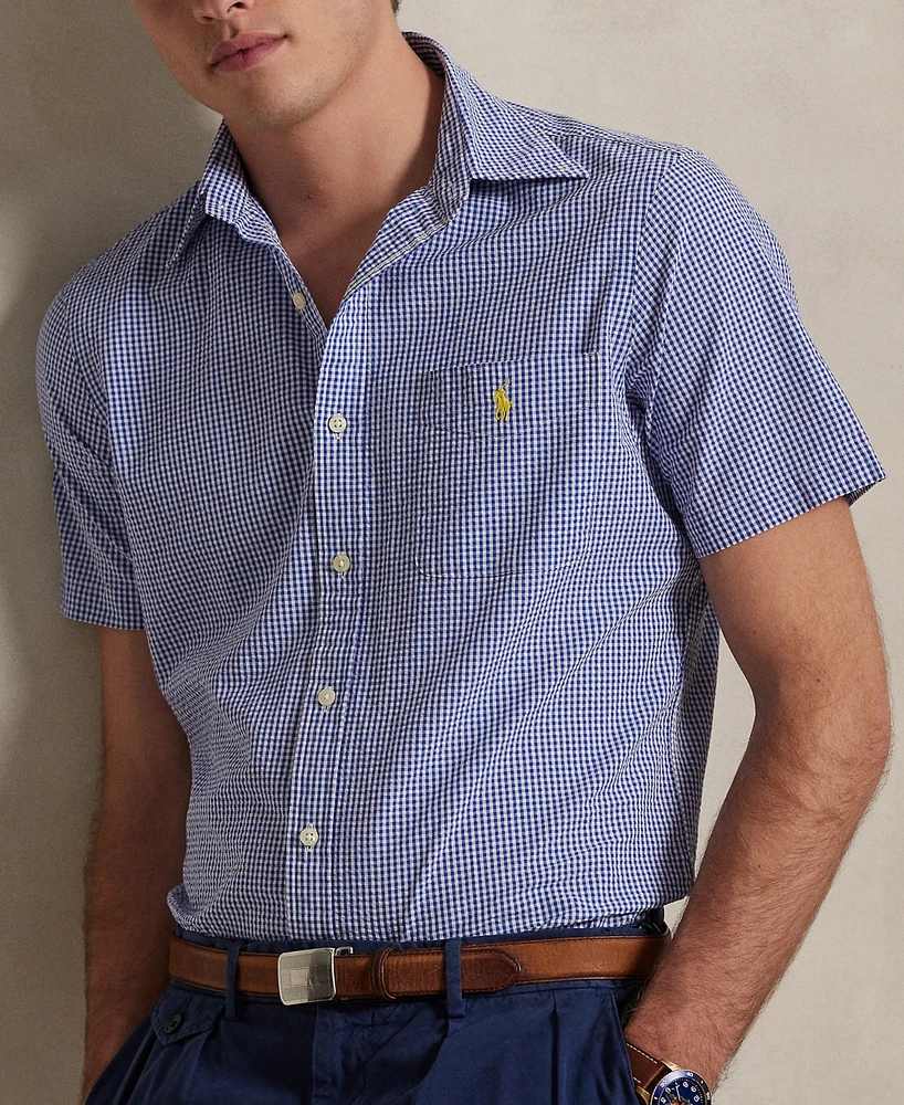 Polo Ralph Lauren Men's Rl Prepster Classic-Fit Checked Seersucker Shirt