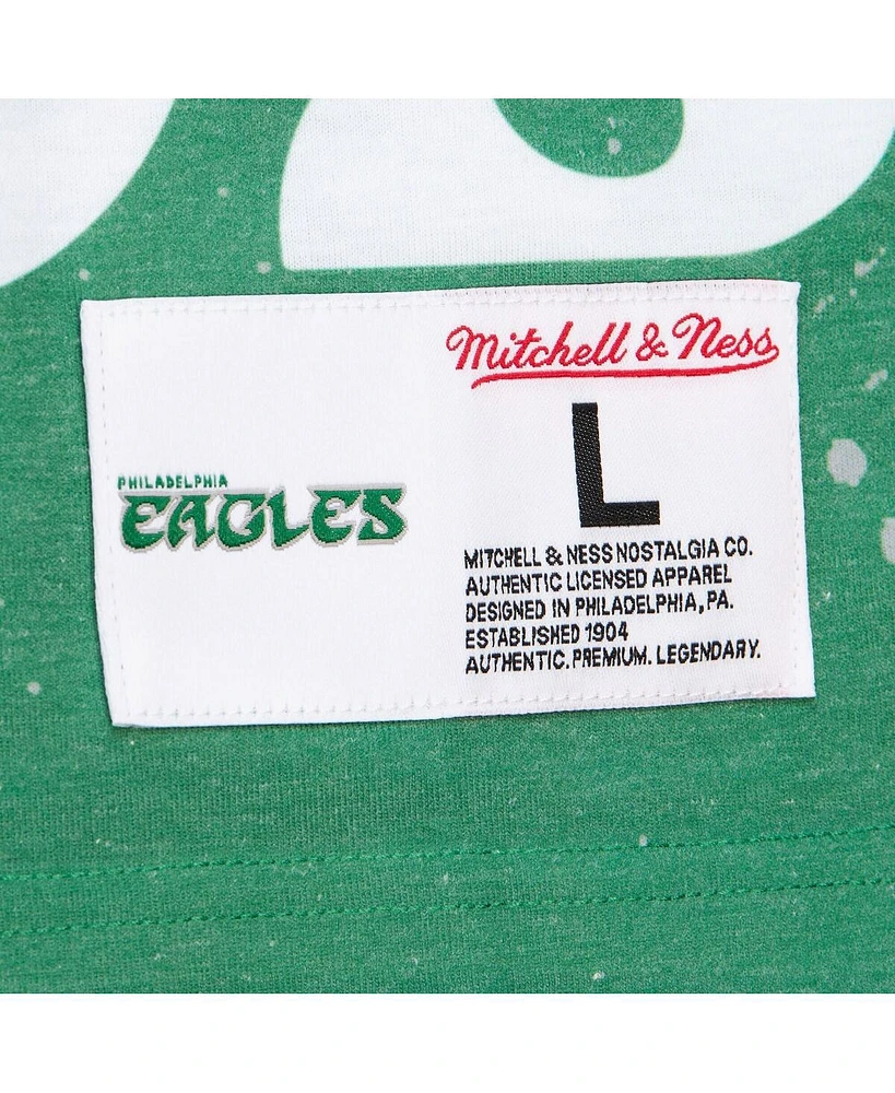 Mitchell & Ness Men's White Philadelphia Eagles Team Burst Vintage Logo T-Shirt