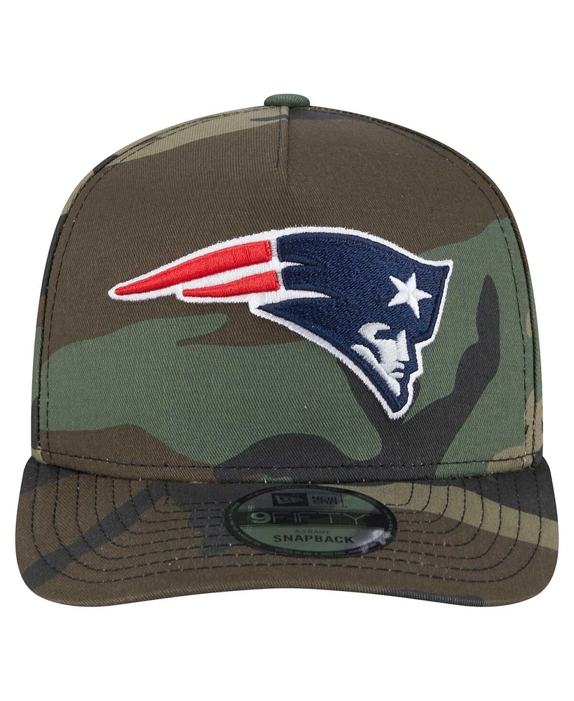 New Era Men's Camo New England Patriots Woodsy 9FIFTY Snapback Hat