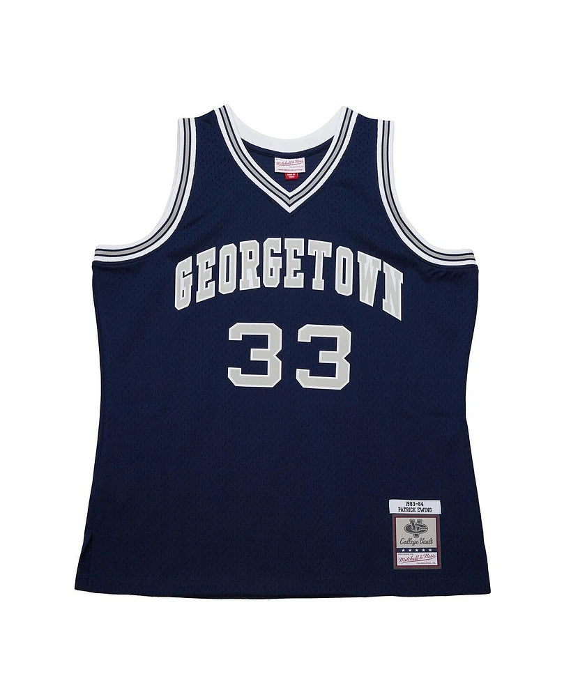 Mitchell & Ness Men's Navy Patrick Ewing Georgetown Hoyas 1983/84 Jersey
