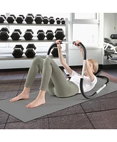 Portable Ab Trainer with Headrest and Foam Handle for Office Home Gym