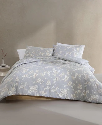 Closeout! Calvin Klein Eternity Floral Cotton Gauze 3-Pc. Comforter Set