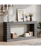 Tribesigns 70.8-Inch Long Console Table, Wood Entryway Table with Storage, Narrow Sofa Table Couch Table for Living Room Entryway Hallway