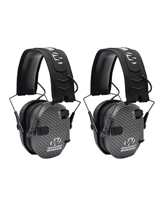 Walker's Razor Slim Electronic Shooting Muffs 2-Pack Bundle (Carbon Gray)