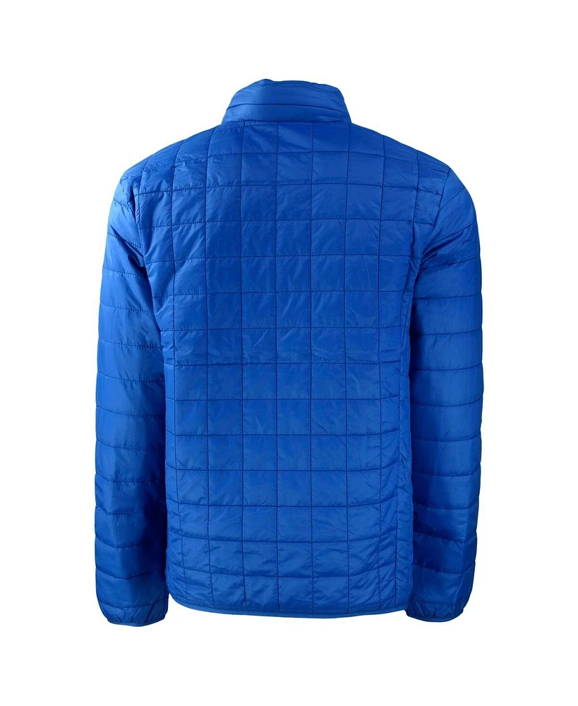 Cutter & Buck Men's Royal Buffalo Bills Rainier PrimaLoft Eco Insulated Full-Zip Puffer Jacket