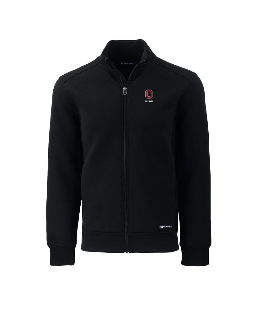 Cutter & Buck Men's Black Ohio State Buckeyes Alumni Logo Roam Full-Zip Jacket