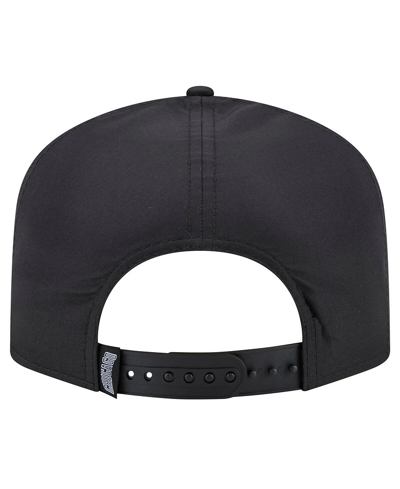 New Era Men's Black Chicago Bulls Vented 9FIFTY A-Frame Snapback Hat