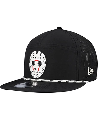 New Era Men's Black Friday the 13th Rope Trucker 9FIFTY Snapback Hat