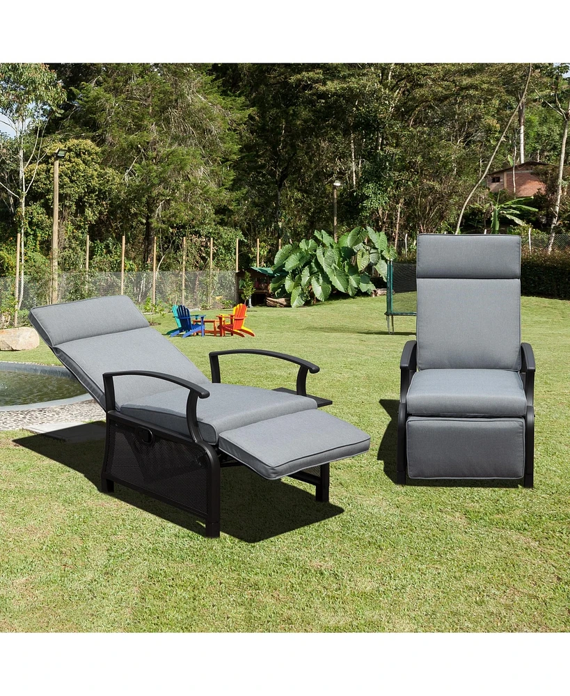 Mondawe Adjustable Patio Recliner Chair Lounge Chairs