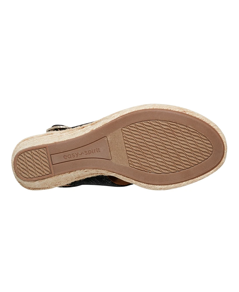 Easy Spirit Women's Ariane Espadrille Wedge Sandals