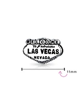 Bling Jewelry Welcome to Las Vegas Charm Bead Sterling Silver European Bracelet