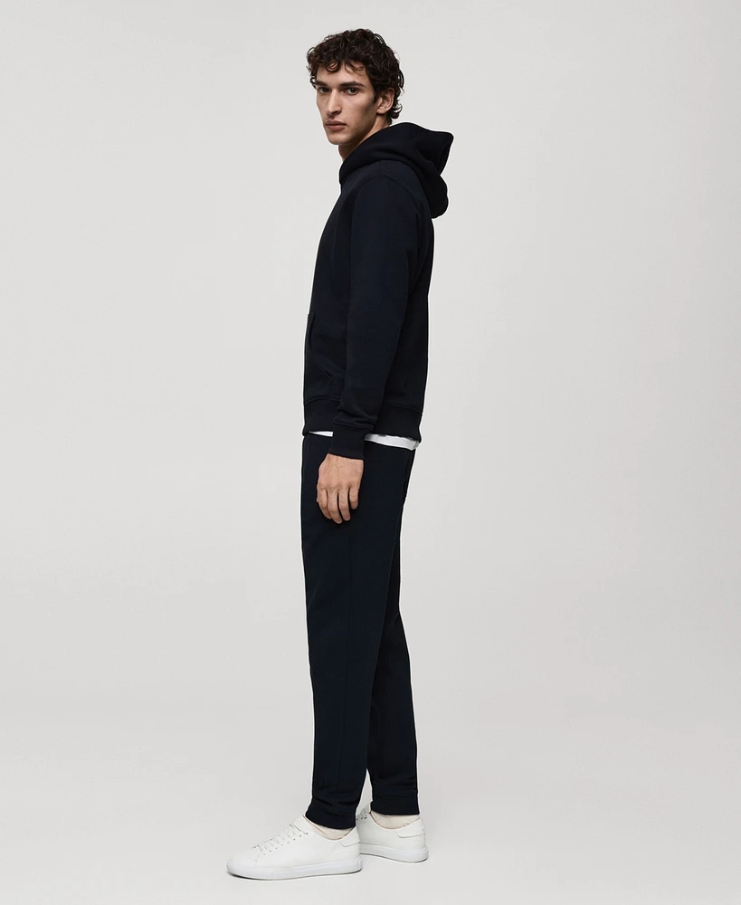 Mango Men's Regular-Fit Cotton-Blend Hoodie