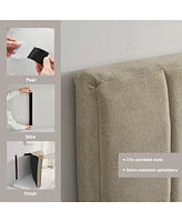 Wall Mounted Easy Assemble Channel Stitched Floating Headboard