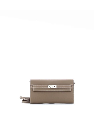 Pre-Owned Hermes Kelly To Go Wallet Epsom