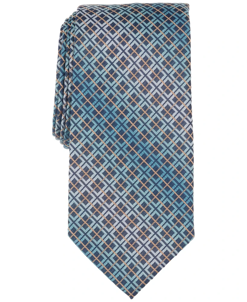 Perry Ellis Men's Gordan Classic Grid Tie