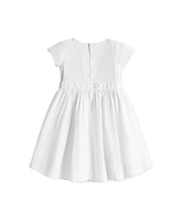Hope & Henry Toddler Girls Heirloom Tulip Sleeve Swiss Dot Party Dress