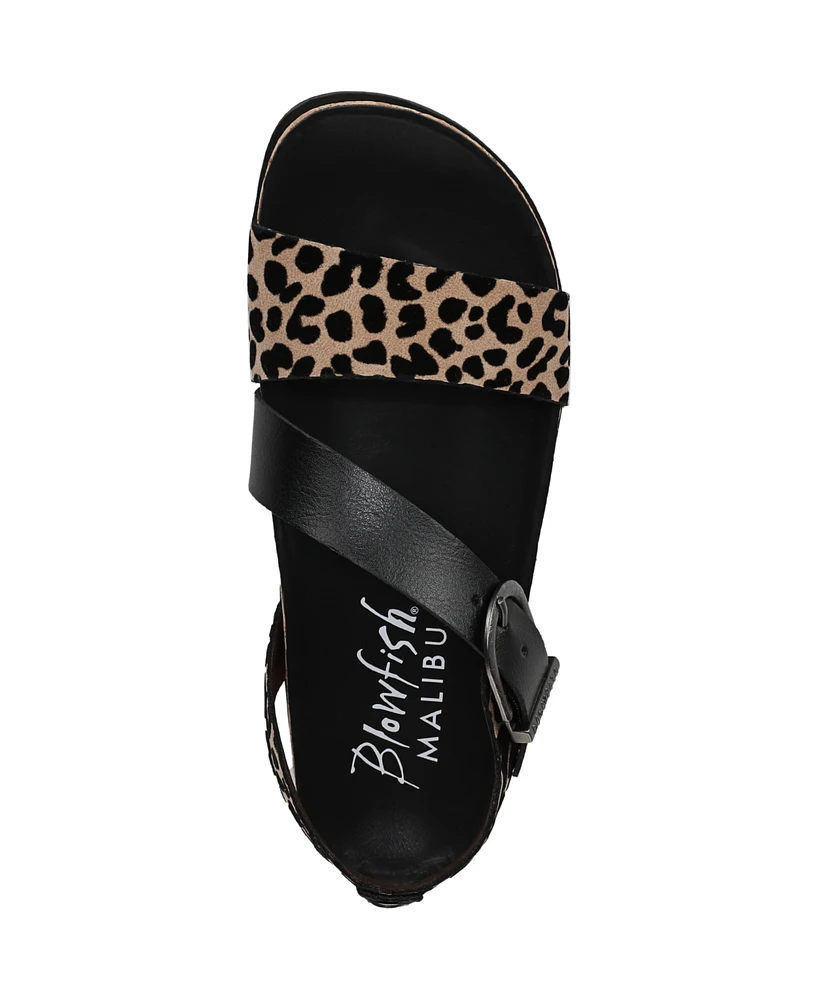 Blowfish Malibu Women's Lance Strappy Open Round Toe Platform Sandals