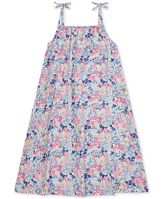 Hurley Big Girl Printed Sleeveless Tie-Back Swing Dress