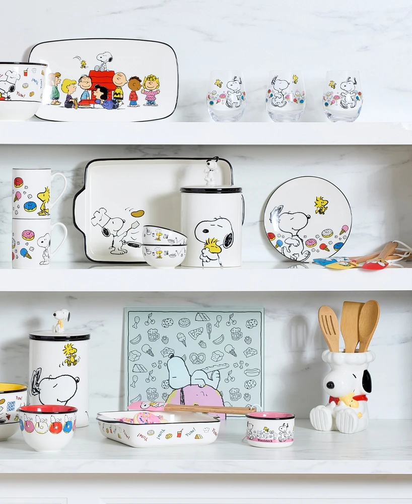 Lenox Chef Snoopy Figural Utensil Crock 4 Piece Set