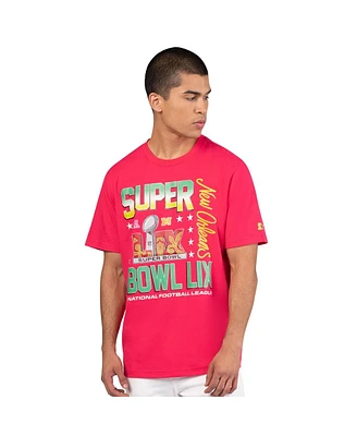 Starter Men's Red Super Bowl Lix Super Sunday T-Shirt