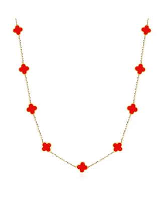 The Lovery Mini Clover Necklace 14K Gold