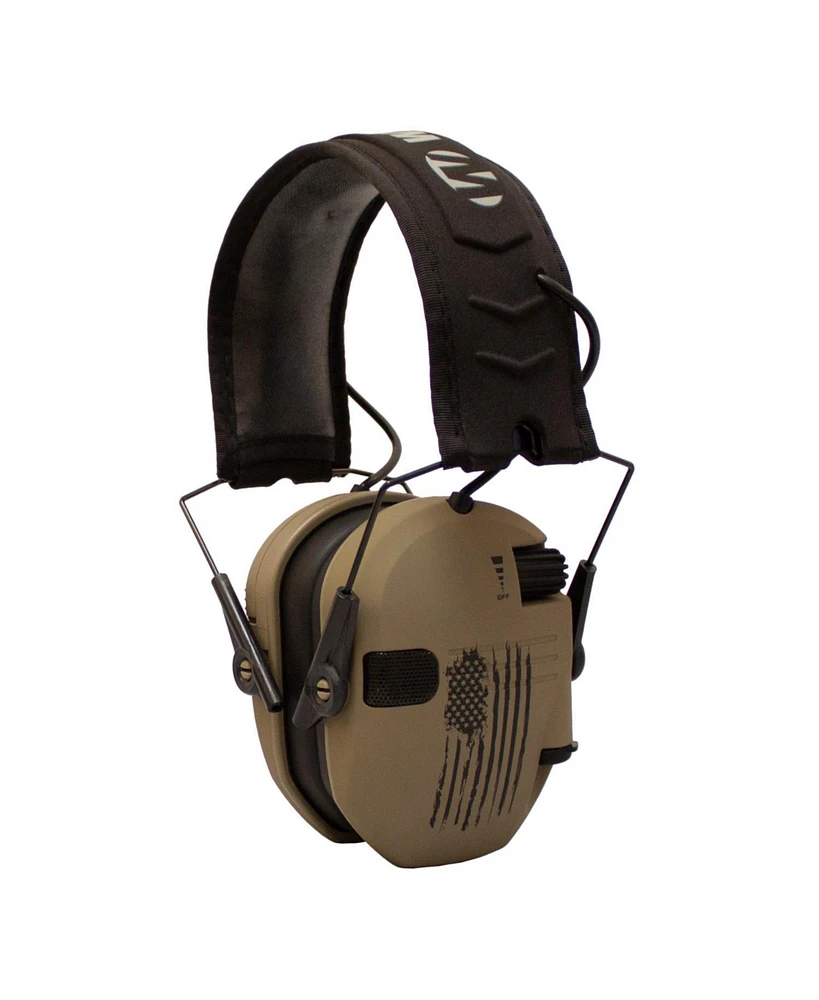 Walker s Razor Shooting Muffs (Distressed Flag) with Shooting Glasses Kit