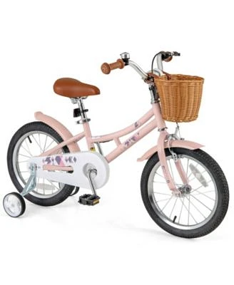 Kids Retro Bike With Adjustable Height Basket Fun Stylish Bicycle For Ages 4 7 Years Old