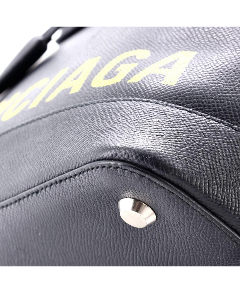 Pre-Owned Balenciaga Small Logo Ville Bag Leather