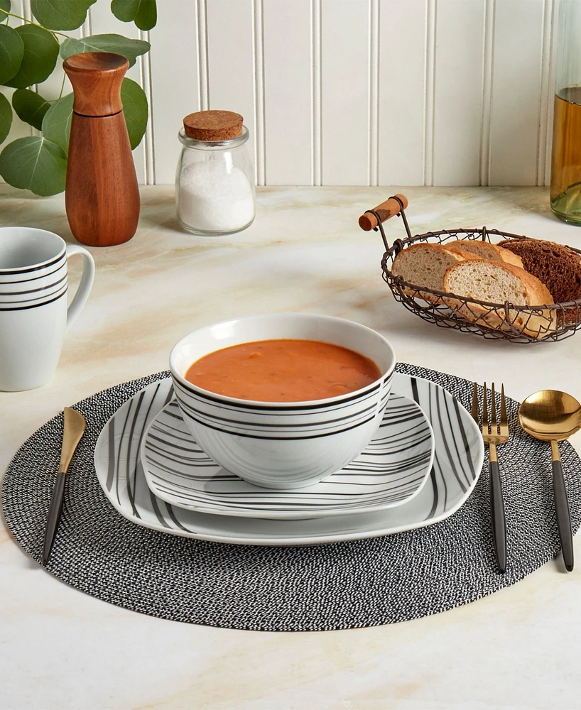 Tabletops Unlimited Justin 16 Pc. Dinnerware Set, Service for 4