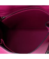 Pre-Owned Hermes Kelly 25 Handbag Pink Swift with Palladium Hardware