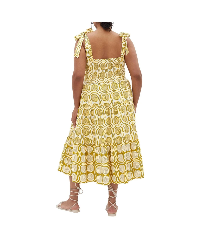 City Chic Plus Leila Seashell Dress