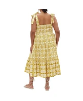 City Chic Plus Leila Seashell Dress