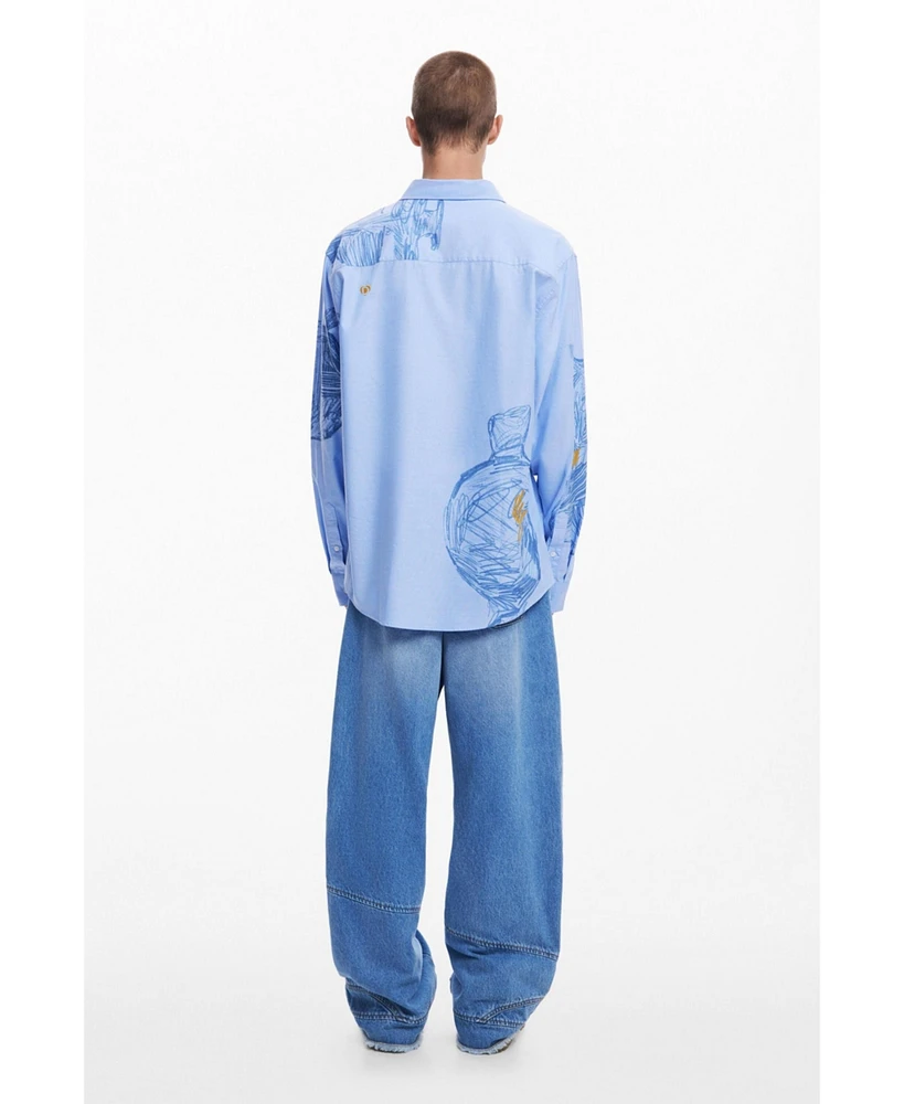 Desigual Men's Long-sleeve pottery shirt