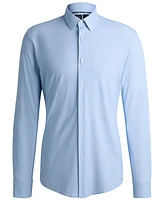 Boss by Hugo Men's Slim-Fit Geometric Print Performance Shirt