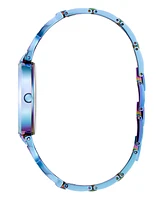 Guess Women's Analog Blue Iridescent Steel Watch, 32mm