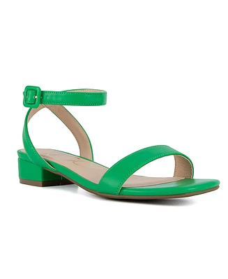 Sugar Women's Umpire Ankle Strap Block Heel Sandals