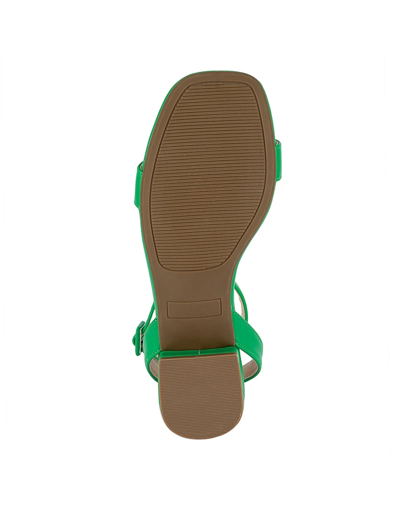 Sugar Women's Umpire Ankle Strap Block Heel Sandals