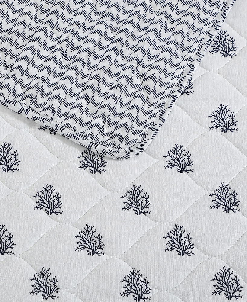 Nautica Coral Beach Reversible -Pc. Quilt Set