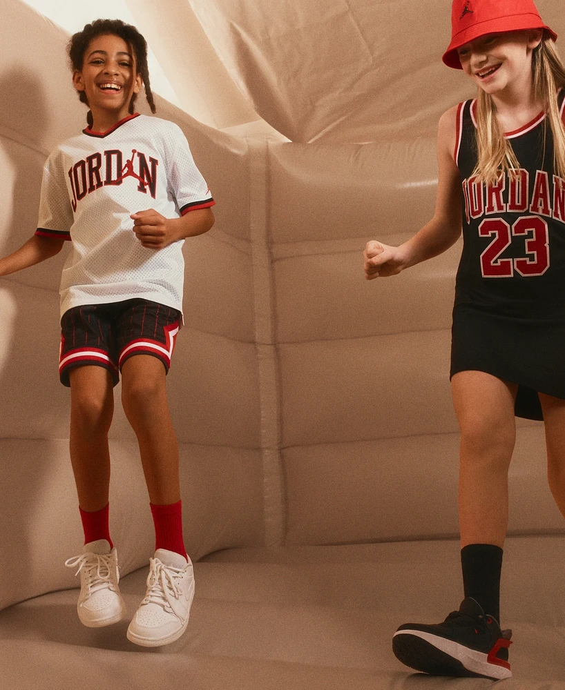 Jordan Big Kids Diamond Logo High Crew Socks