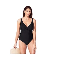 Swimsuits for All Women's V-Neck One Piece Swimsuit