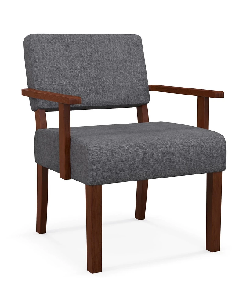 Accent Chair for Living Room with Soft Padded Seat and Backrest Stylish Comfortable Lounge Seating