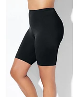 Swimsuits for All Women's Chlorine Resistant Long Bike Short Swim Bottom
