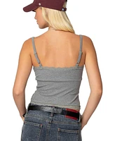 Edikted Women's Mireille Lacey Tank Top