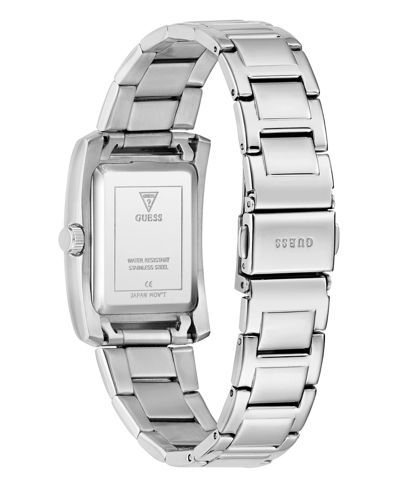 Guess Women's Analog Silver-Tone Stainless Steel Watch, 27mm